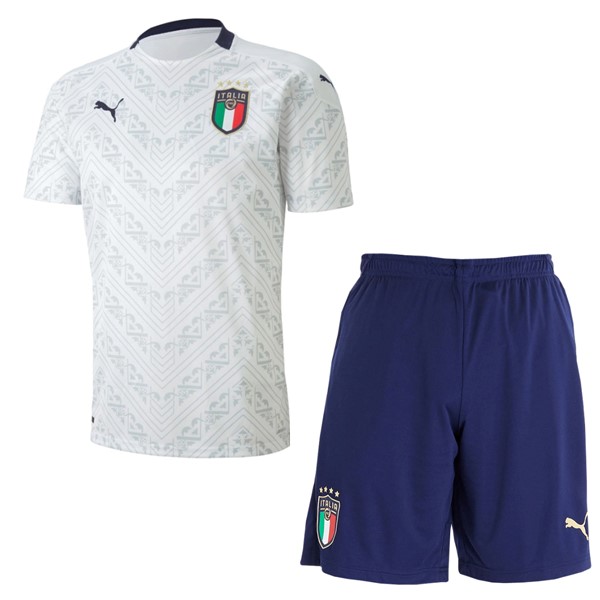 Camiseta Italia 2ª Niños 2020 Blanco